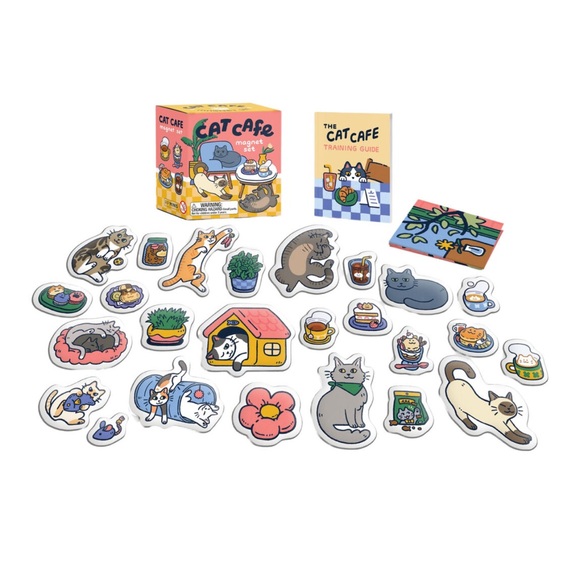 Cat Cafe Magnet Set - Multicolor - Picture 5 of 7